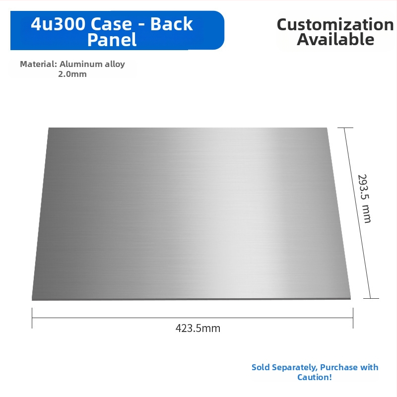 Serverový panel skrine – hliníková zliatina, MicroATX kompatibilný, USB 2.0 predné rozhranie, hmotnosť 1 kg, veľkosť 430 mm