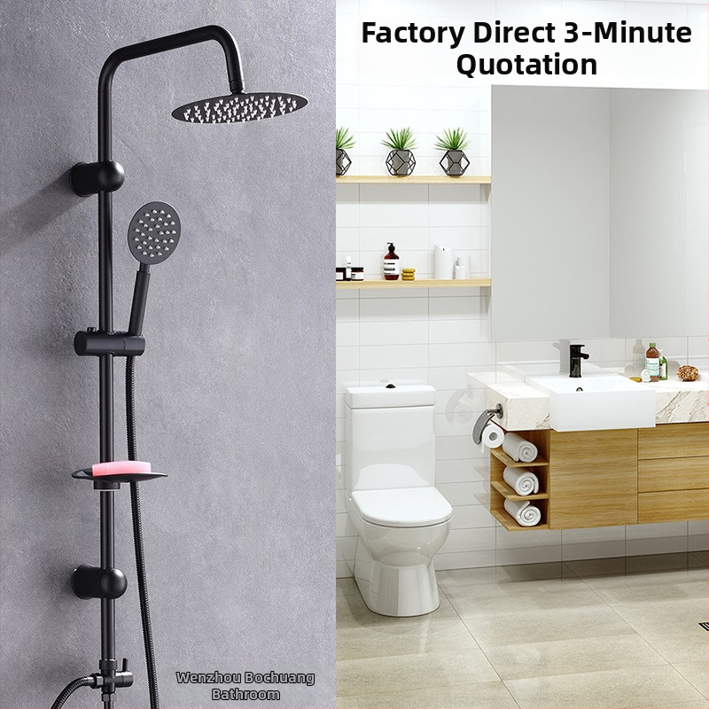 Sprchová súprava z nehrdzavejúcej ocele, štvorcový dažďový sprchový set, nástenná inštalácia, model 8101 (funkcie: dážď, prúdenie, masáž)