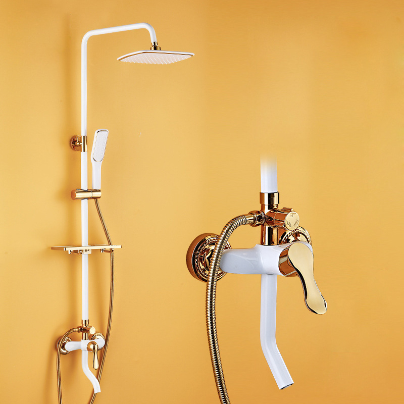 Yaopeng meďová sprchová súprava – skrytá stena, nominálny tlak 4 kgf, 100°C prevádzková teplota, povrch lakovaný vypaľovanou farbou, režimy: postrek, masáž, bubliny, dážď, model YP-O3687