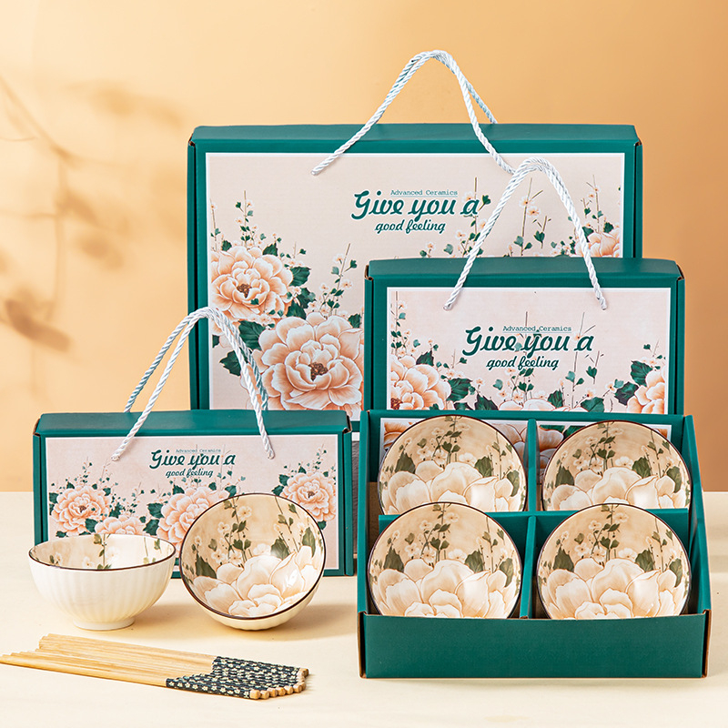 Keramický bohémsky set misiek s pruhovaným vzorom, kruhový tvar, vhodný do mikrovlnky