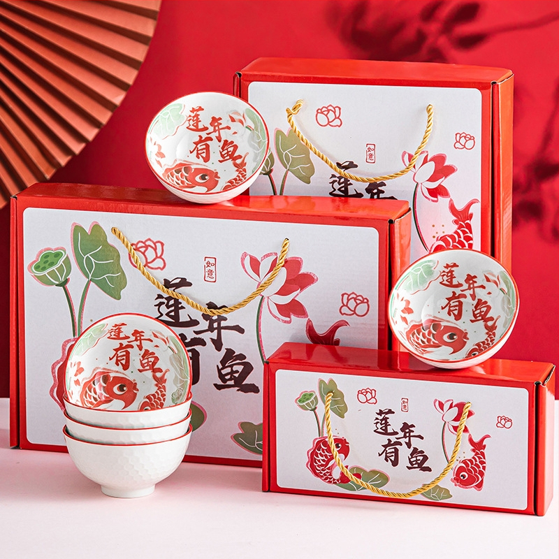 Keramický bohémsky set misiek s pruhovaným vzorom, kruhový tvar, vhodný do mikrovlnky