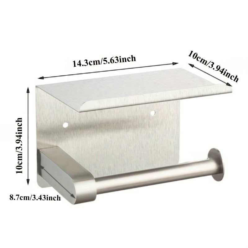 Držiak na papierové utierky z nerezovej ocele, štvorcový tvar, brúsený povrch, značka Ranmoyan, americký štýl