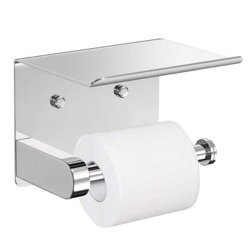 Držiak na papierové utierky z nerezovej ocele, štvorcový tvar, brúsený povrch, značka Ranmoyan, americký štýl