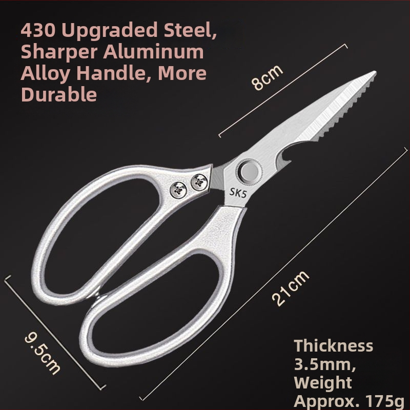 Kuchynské nožnice z titanovej ocele, viacúčelové, na kosti hydiny, potravinárska kvalita