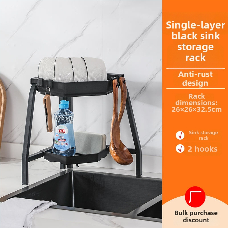 Rohový sklopný trojuholníkový stojan na drez na riady – multifunkčný, z karbónovej ocele