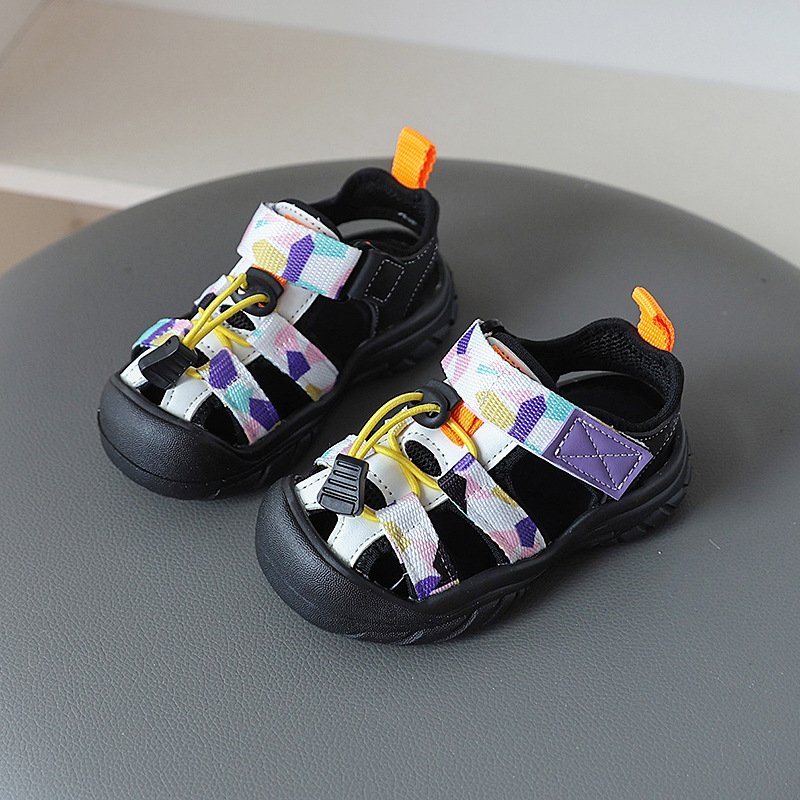 Спортни сандали за деца – унисекс, PVC горна част и подметка, велкро закопчаване, антихлъзгаща подметка, за възраст 1–6 години