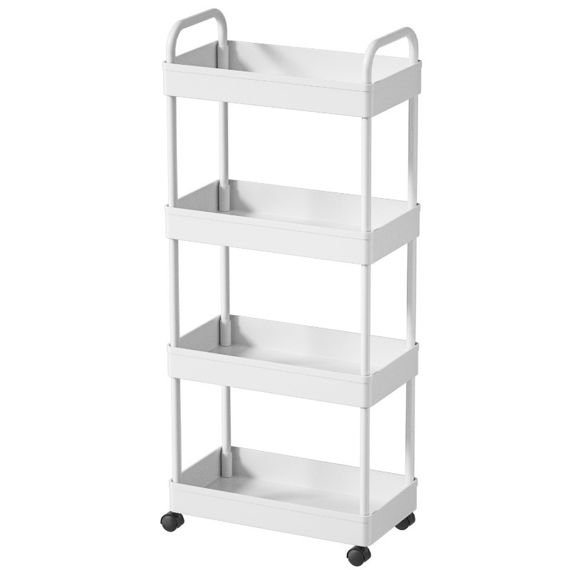 Xiwu Yier J1001 Podlahový stojanový regál na kuchynské skladovanie – pohyblivý, viacúčelový, plastový
