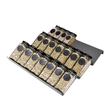 Stenný stojan na koreniny pre kuchynskú skriňu - pohyblivý, bez montáže, z uhlíkovej ocele