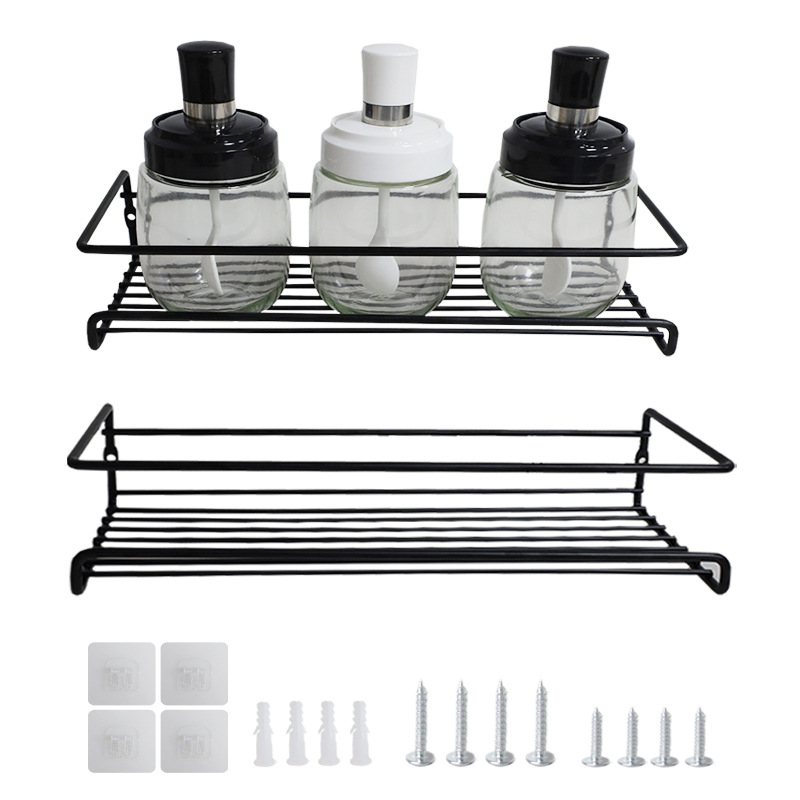 Stenný stojan na koreniny pre kuchynskú skriňu - pohyblivý, bez montáže, z uhlíkovej ocele