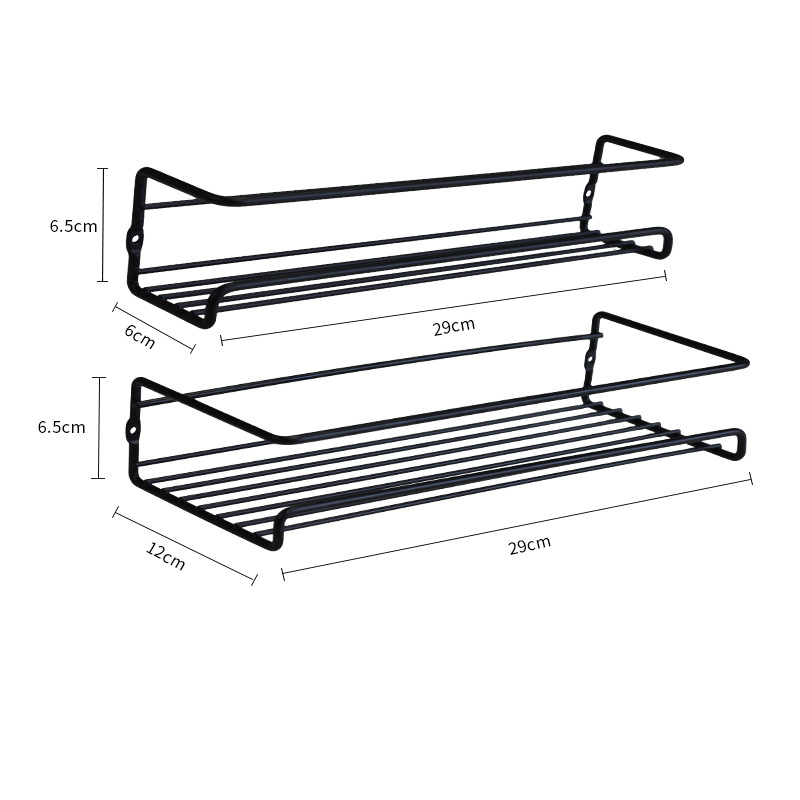 Stenný stojan na koreniny pre kuchynskú skriňu - pohyblivý, bez montáže, z uhlíkovej ocele