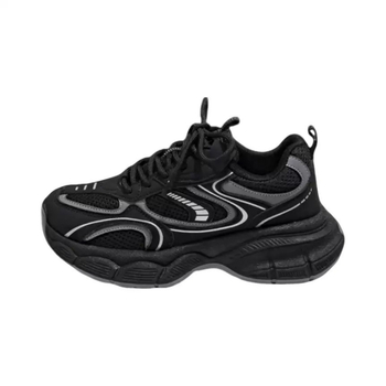 Női dad shoes - PU felső rész, kerek orr, középmagas sarok 3–5 cm, magas szár 3–7 cm, fűzővel záródik