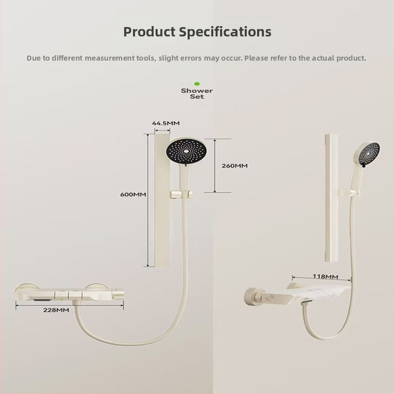 Sprchový set so skrytým inštalovaním, štvorcový dizajn, Space hliník, model 26562; moderný minimalistický štýl, anodizovaný povrch, masážna funkcia a regulácia teploty