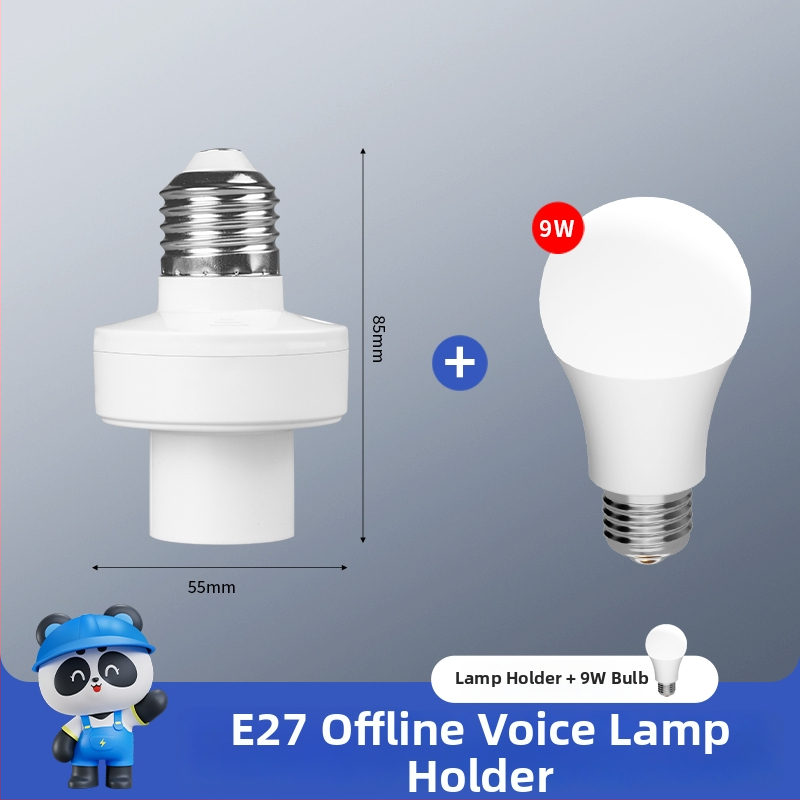 Inteligentná LED žiarovka s hlasovým ovládaním, E27 závit a diaľkové ovládanie