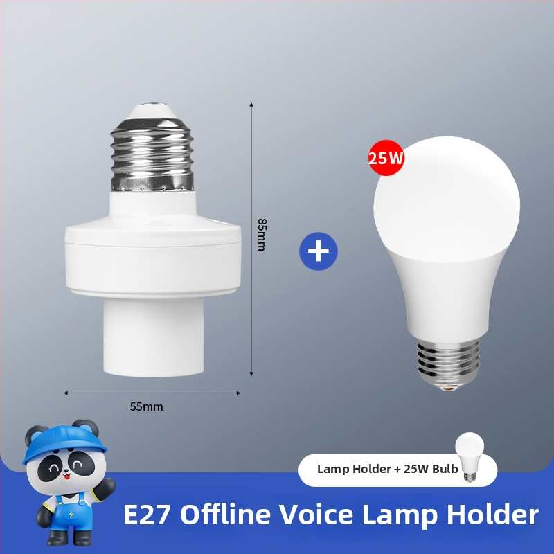 Inteligentná LED žiarovka s hlasovým ovládaním, E27 závit a diaľkové ovládanie