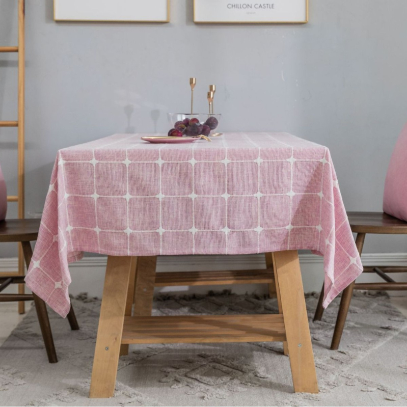 Obrus, polyester, obdĺžnikový, odolný proti prachu, tepelná izolácia, francúzsky štýl