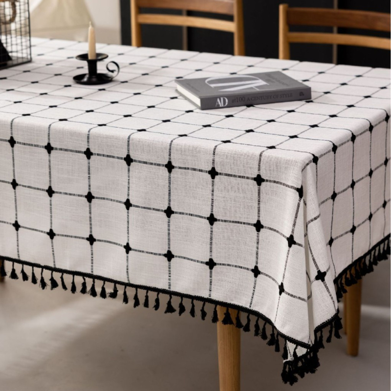 Obrus, polyester, obdĺžnikový, odolný proti prachu, tepelná izolácia, francúzsky štýl