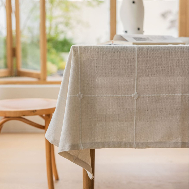 Obrus, polyester, obdĺžnikový, odolný proti prachu, tepelná izolácia, francúzsky štýl