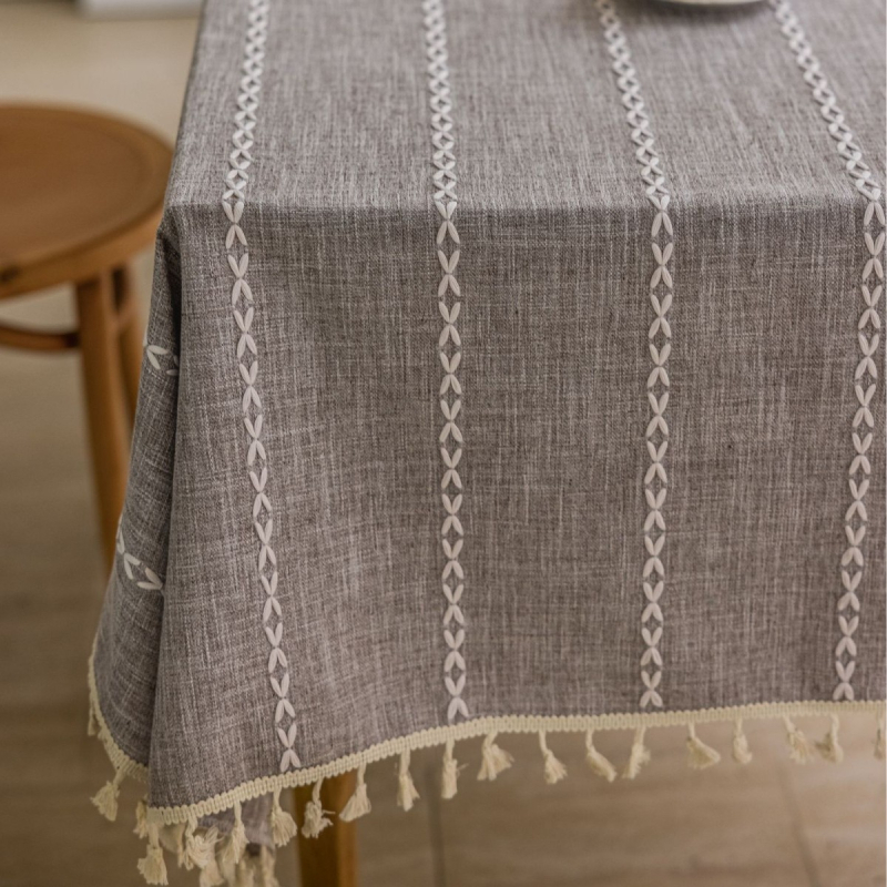 Obrus, polyester, obdĺžnikový, odolný proti prachu, tepelná izolácia, francúzsky štýl