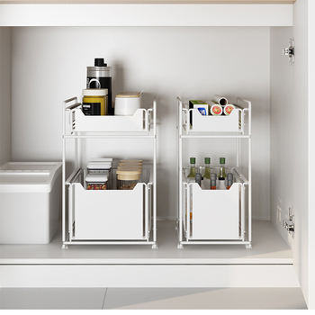 Gashi skladací, viacúčelový kovový regál do skriniek