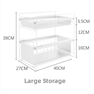 Gashi skladací, viacúčelový kovový regál do skriniek