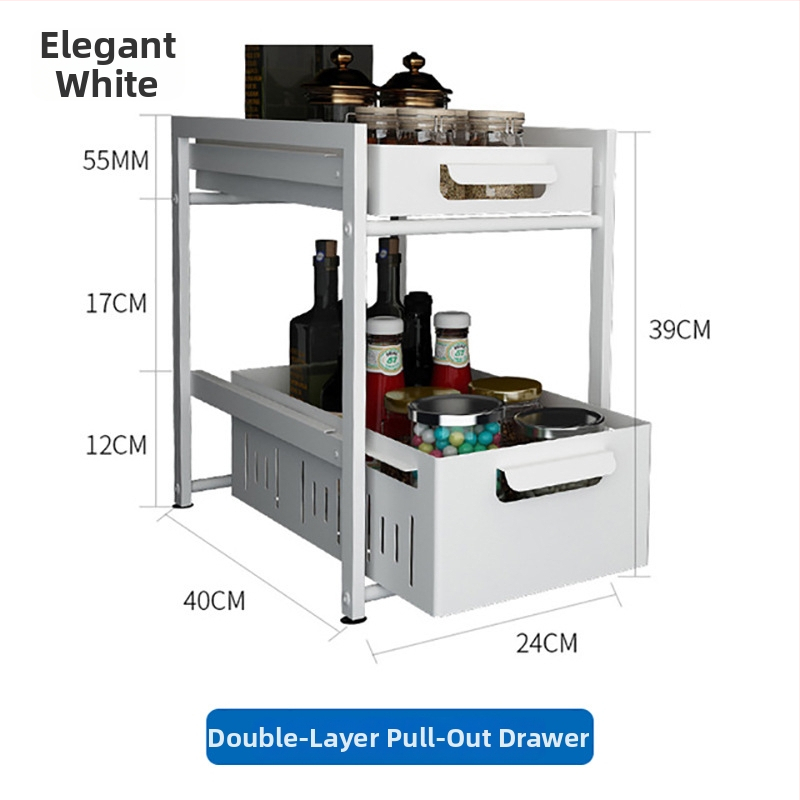Gashi skladací, viacúčelový kovový regál do skriniek