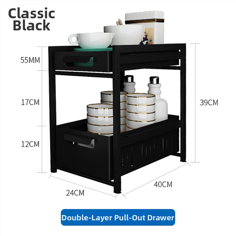 Gashi skladací, viacúčelový kovový regál do skriniek