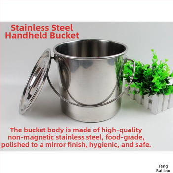 Polievková miska z nehrdzavejúcej ocele 201, kapacita 2,1–3 l, model 201, s viečkom