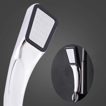 Štvorcová ručná sprchová hlava s 300 otvormi, pod tlakom, úsporná na vodu