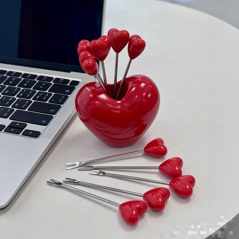 Ovocná vidlica – nerezová oceľ, svieži a roztomilý štýl, Číslo produktu Ggc125, Leštenie Hemp Wheel Light