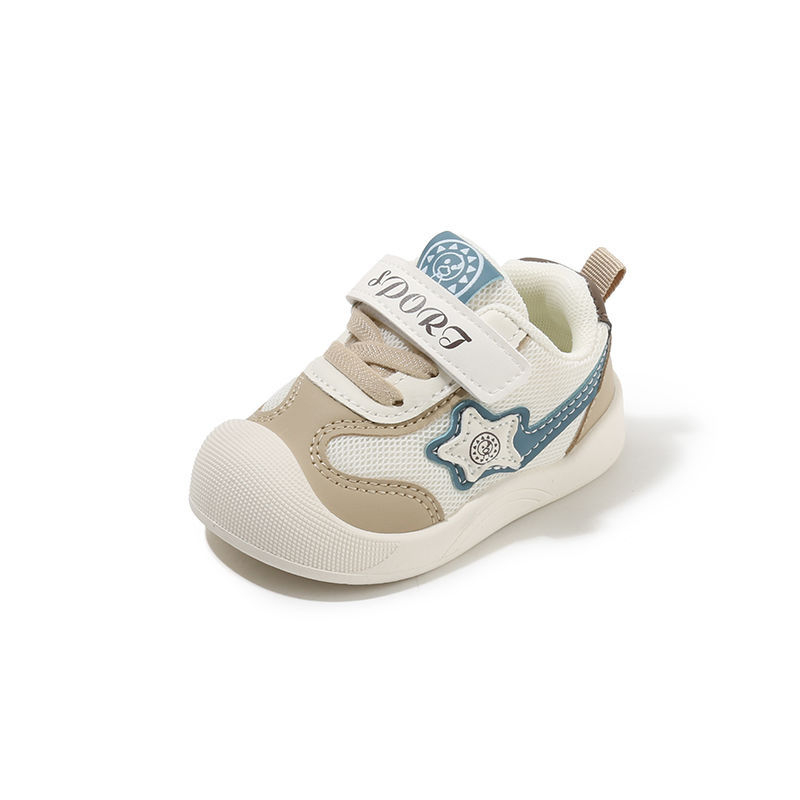 Detské tenisky na chôdzu - priedušný sieťový vršok, protišmyková mäkká podrážka, jar a jeseň, vek 12–36 mesiacov a 24–48 mesiacov