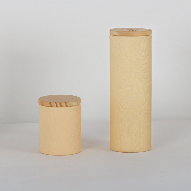 Čajová dóza v plechovej nádobe s dreveným vrchnákom, model T74, offset tlač