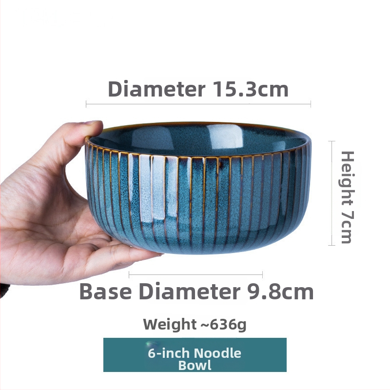 Porcelánový jedálenský servis — okrúhle misy a tanier, vhodný do mikrovlnky, glazúrovaný povrch v peci, svetlý luxus retro štýl