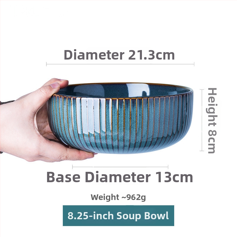 Porcelánový jedálenský servis — okrúhle misy a tanier, vhodný do mikrovlnky, glazúrovaný povrch v peci, svetlý luxus retro štýl