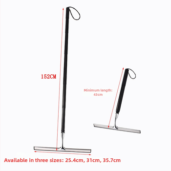 Nerezová oceľová stierka na sklo – jednostranné utieranie, 40 kusov v balení, uvedená na trh v roku 2019, domáce použitie