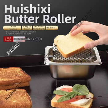 Valec na maslo z nehrdzavejúcej ocele 304 pre burgre – nepravidelný tvar, jednoduchý štýl