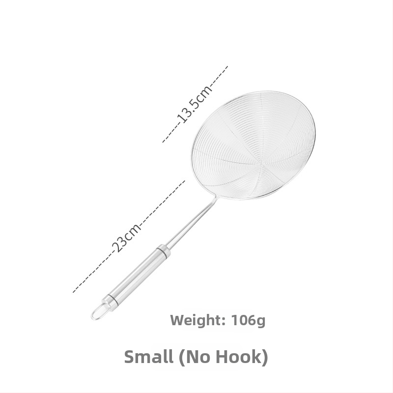 Pengxin 304 nerezová oceľ kuchynský nástroj na filtrovanie a vyprážanie — veľké sitko s olejovou mriežkou a lyžica na rezance