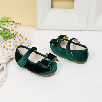 Meitenēm domātas kurpes, Korejas versija, mikrošķiedras augšdaļa, gumijas zole, Velcro aizdare, tauriņa mezgls