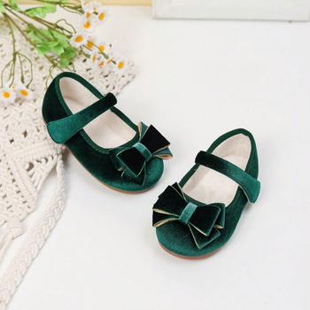 Meitenēm domātas kurpes, Korejas versija, mikrošķiedras augšdaļa, gumijas zole, Velcro aizdare, tauriņa mezgls