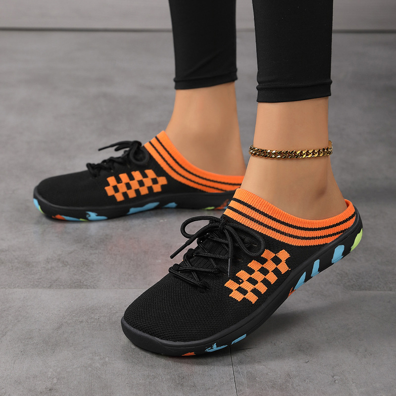 Női hálószövésű loafers, lélegző, koreai stílus, kerek orr, alacsony boka, MD talppal, mindennapi slip-on cipők