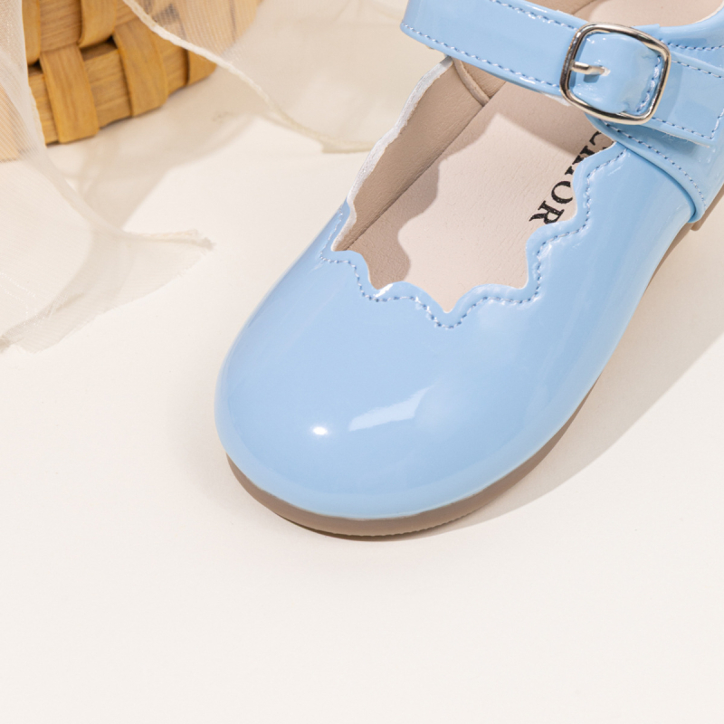 Meitenēm Mary Jane kurpes, Princeses stil, ar Velcro aizdari, zems profils, PU augšdaļa, TPR zole