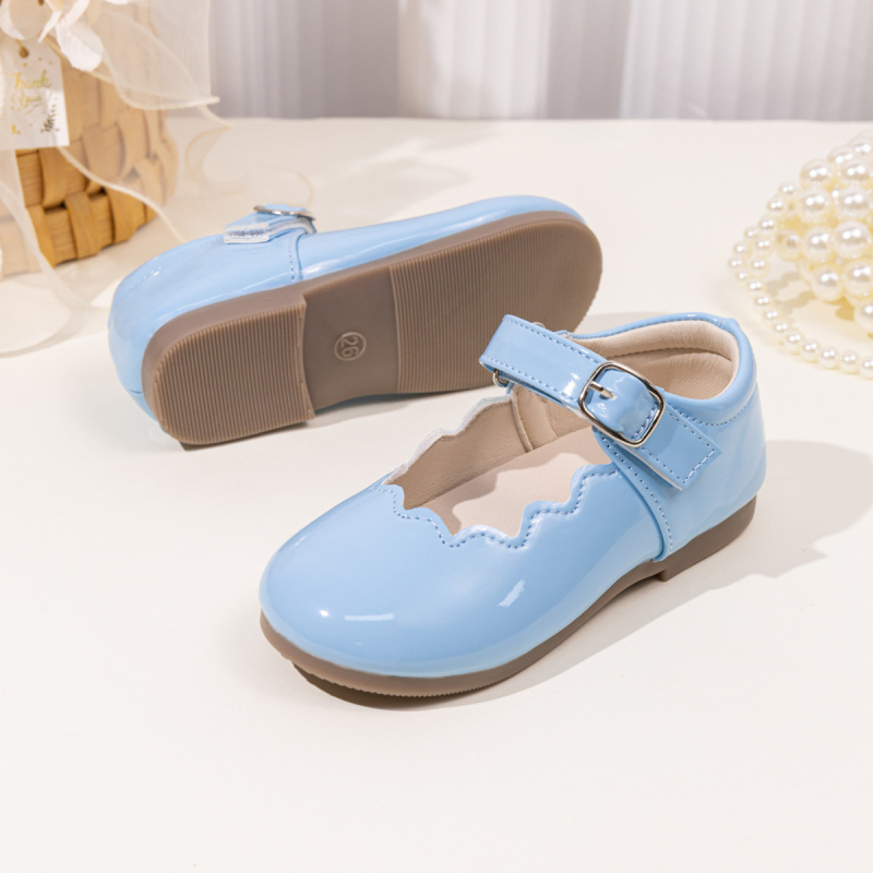 Meitenēm Mary Jane kurpes, Princeses stil, ar Velcro aizdari, zems profils, PU augšdaļa, TPR zole