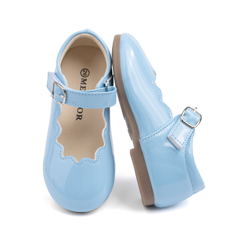 Meitenēm Mary Jane kurpes, Princeses stil, ar Velcro aizdari, zems profils, PU augšdaļa, TPR zole