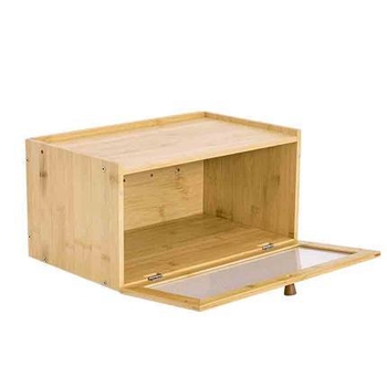 Stolni spremnik za čajni set, od bambusovog drveta, kapacitet 1 L, moderan minimalistički dizajn.