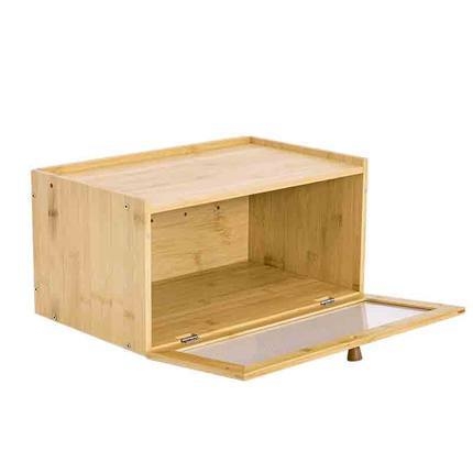 Stolni spremnik za čajni set, od bambusovog drveta, kapacitet 1 L, moderan minimalistički dizajn.