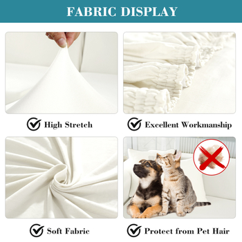 Sofa užvalkalas iš poliesterio | Suderinamas su moduline sofa | Paprastas stilius | Apsauginis užvalkalas / sofų užvalkalas