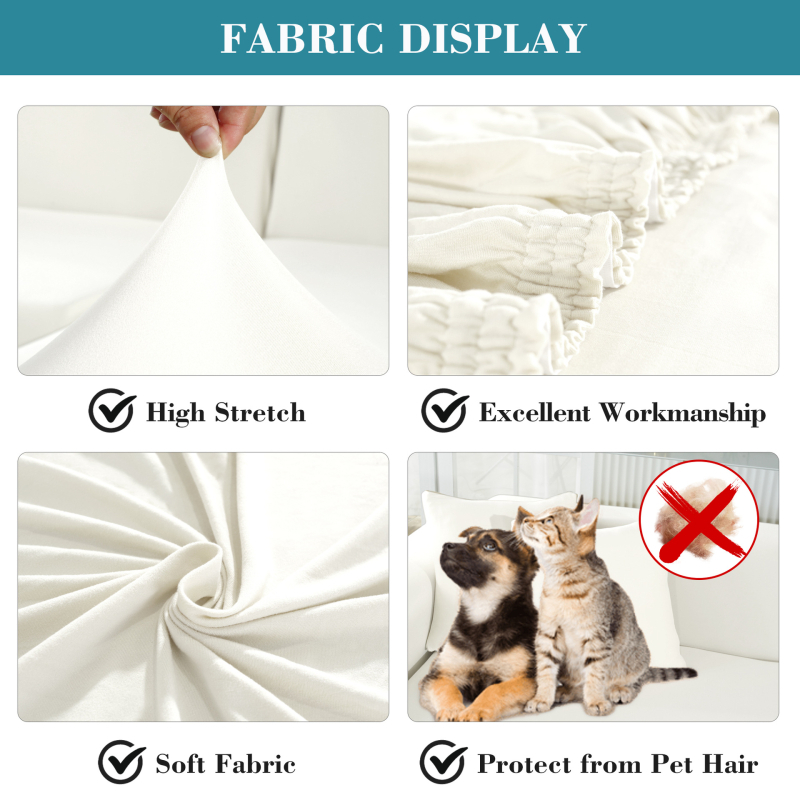 Sofa užvalkalas iš poliesterio | Suderinamas su moduline sofa | Paprastas stilius | Apsauginis užvalkalas / sofų užvalkalas