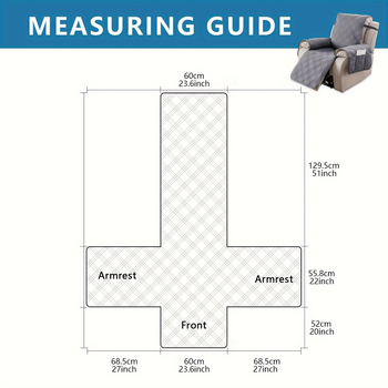 Recliner kėdės uždanga - atspari vandeniui, neslystanti, modelis jd601099555016475