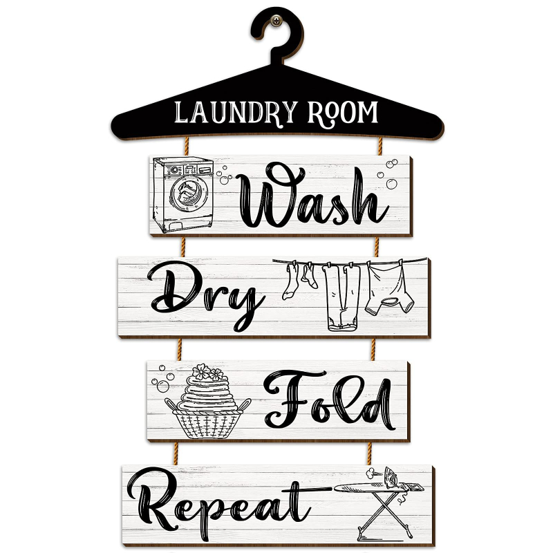 Ξύλινο διακοσμητικό τοίχου για πλυντήριο με χαρακτική, εκτύπωση, μεταξοτυπία και γυάλισμα | Forest Life