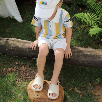 Detské plážové topánky s Velcro – EVA vrchná časť a EVA podrážka, pre vek 4–6 rokov, voľnočasový štýl