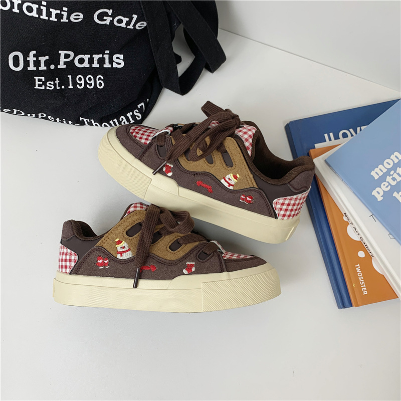 Moteriški kanvas bateliai - žemas profilis, raišteliai, viršus iš dirbtinės PU, guminė padas, kvėpuojantys.